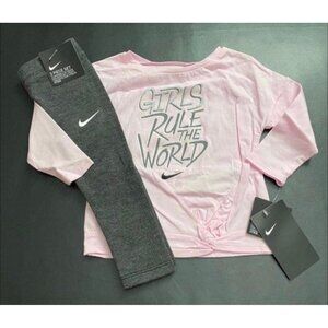NWT Nike Knotted Tunic & Leggings Set Baby Girls Size 12M